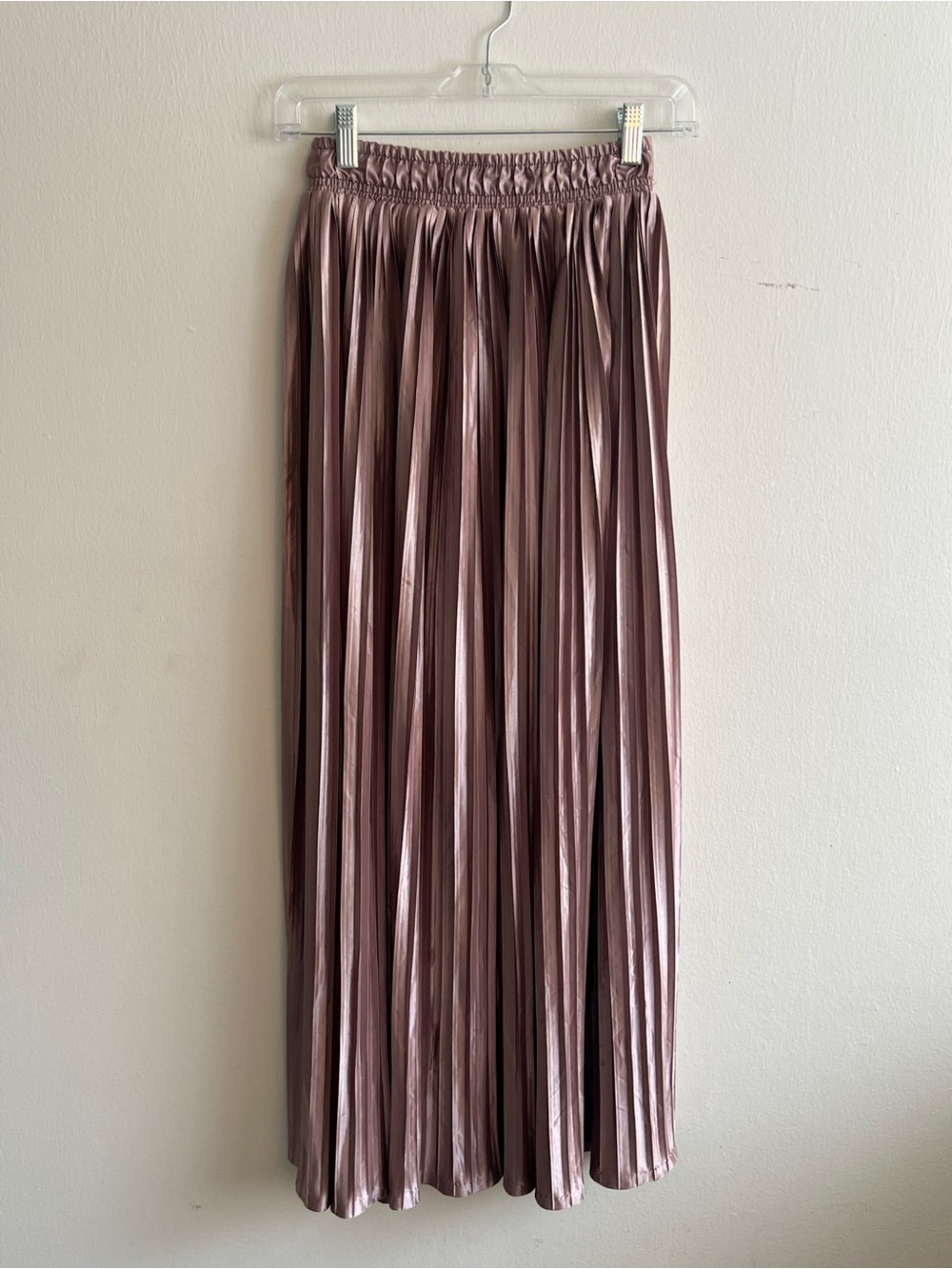 American Apparel Pleated Maxi Skirt in Mauve